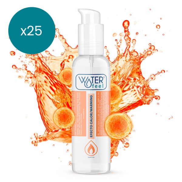 WATERFEEL LUBRICANTE EFECTO CALOR 150 ML PACK 25 UDS