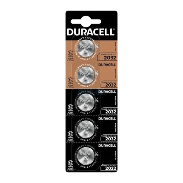 DURACELL PILA BOTON LITIO CR2032 3V BLISTER5