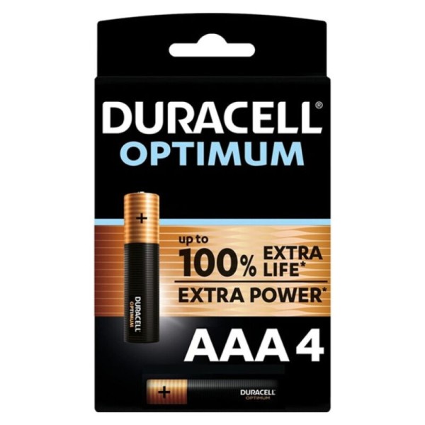 DURACELL OPTIMUM 200 PILA ALCALINA AAA LR03 BLISTER4