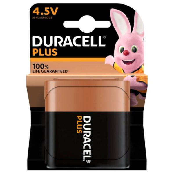 DURACELL PLUS POWER 100 PILA ALCALINA 45V 3LR12 BLISTER1