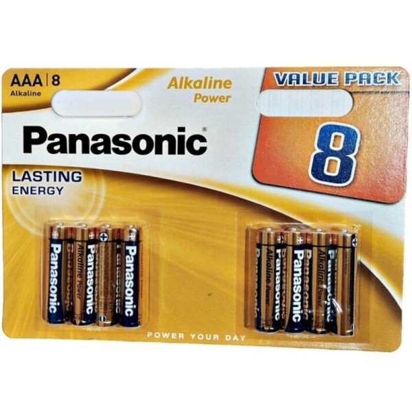 PANASONIC BRONZE PILA ALCALINA AAA LR03 BLISTER8