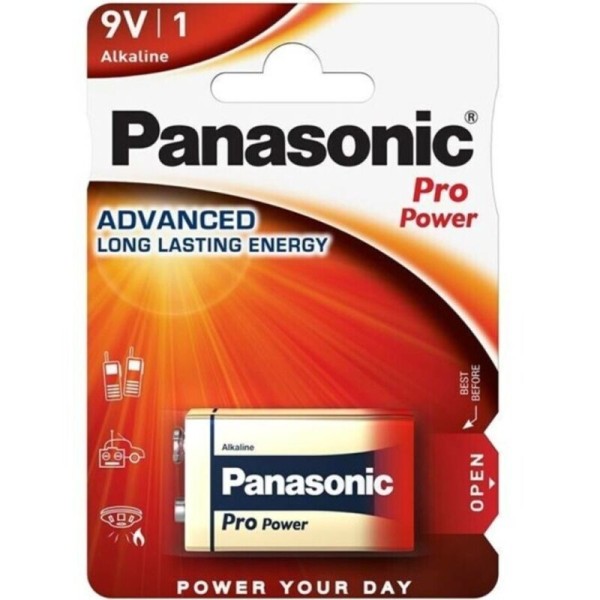 PANASONIC PRO POWER PILA ALCALINA 9V LR61 BLISTER1