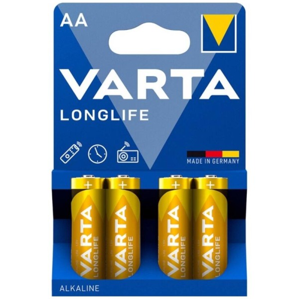 VARTA LONGLIFE PILA ALCALINA AA LR6 BLISTER4