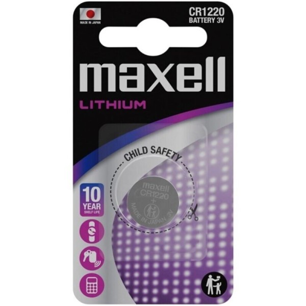 MAXELL PILA BOTON LITIO CR1220 3V BLISTER1