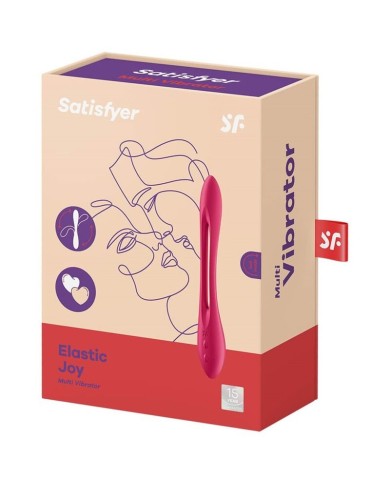 SATISFYER ELASTIC JOY MULTI VIBRADOR ROJO SATISFYER ELASTIC JOY MULTI VIBRADOR ROJO