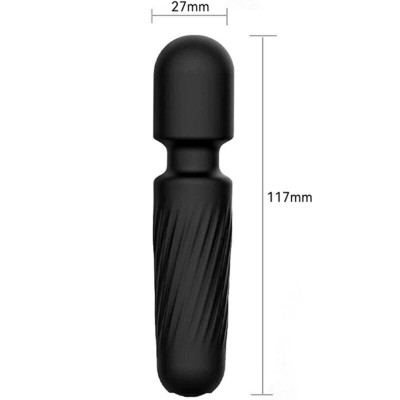 ARMONY YOUR MAGIC MASAJEADOR VIBRADOR RECARGABLE 10 VIBRACIONES NEGRO