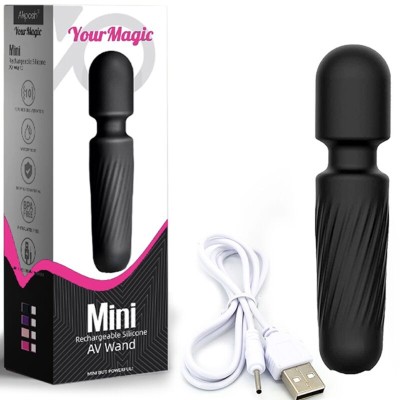 ARMONY YOUR MAGIC MASAJEADOR VIBRADOR RECARGABLE 10 VIBRACIONES NEGRO
