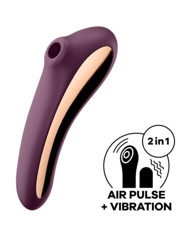 SATISFYER DUAL KISS ESTIMULADOR CLITORIS PURPURA SATISFYER DUAL KISS ESTIMULADOR CLITORIS PURPURA