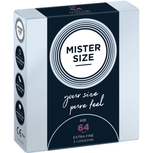 MISTER SIZE PRESERVATIVOS TALLA XXL 64 MM 3 UNIDADES