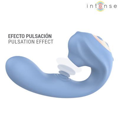 INTENSE GINA ESTIMULADOR DE CLITORIS MULTIFUNCION AZUL