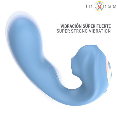 INTENSE GINA ESTIMULADOR DE CLITORIS MULTIFUNCION AZUL
