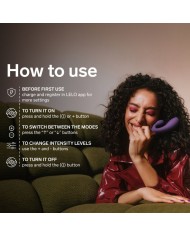LELO INA THRUST VIBRADOR RABBIT CON EMPUJE MORADO