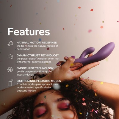 LELO INA THRUST VIBRADOR RABBIT CON EMPUJE MORADO