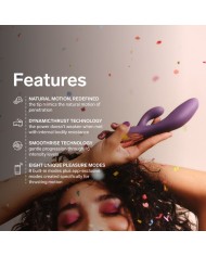 LELO INA THRUST VIBRADOR RABBIT CON EMPUJE MORADO