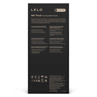 LELO INA THRUST VIBRADOR RABBIT CON EMPUJE NEGRO