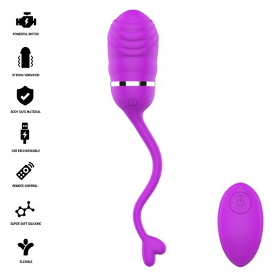 INTENSE SOOKIE HUEVO VIBRADOR CON CONTROL REMOTO MORADO
