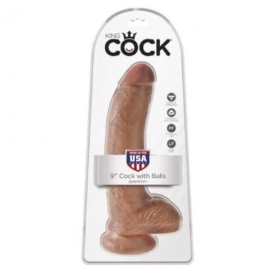 KING COCK DILDO REALISTICO CON TESTICULOS 228 CM