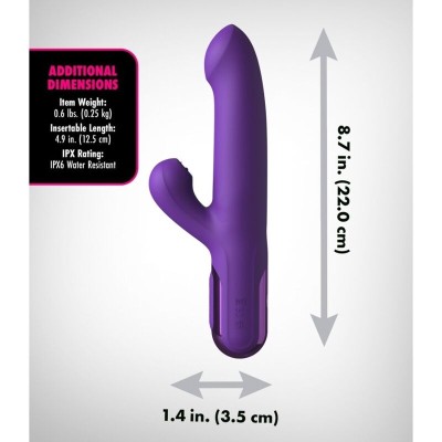 FANTASY FOR HER VIBRADOR RABBIT SUPER SONIX THRUSTER MORADO