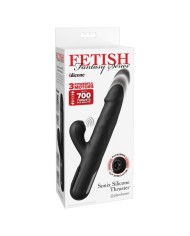 FETISH FANTASY SERIES VIBRADOR RABBIT SONIX SILICONE THRUSTER NEGRO