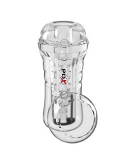 PDX ELITE MASTURBADOR TRANSPARENTE VIEWTUBE PLUS SEE THRU EZ GRIP 21 CM