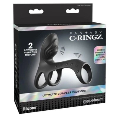 FANTASY C RINGZ ANILLO VIBRADOR PARA PAREJAS ULTIMATE COUPLES CAGE PRO 195 CM