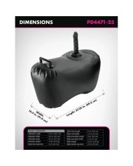 FETISH FANTASY SERIES SILLON HINCHABLE BODY DOCK CON DILDO 692 CM NEGRO