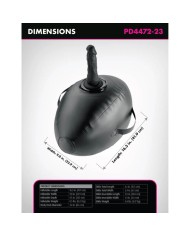 FETISH FANTASY SERIES HINCHABLE BODY DOCK CON DILDO NEGRA 419 CM