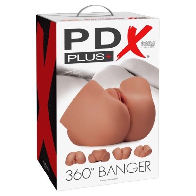 PDX PLUS MASTURBADOR REALISTA 360 BANGER ANO Y VAGINA