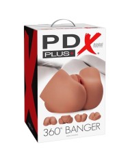 PDX PLUS MASTURBADOR REALISTA 360 BANGER ANO Y VAGINA