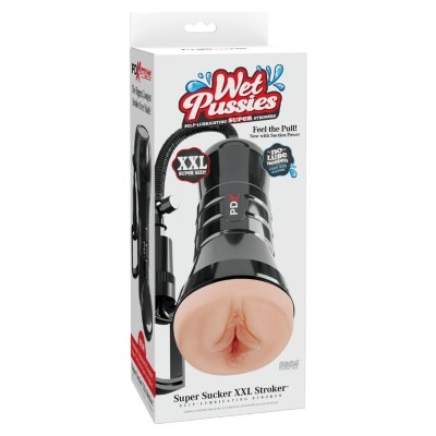 PDX EXTREME WET PUSSIES MASTURBADOR VAGINA XXL SUPER SUCKER LIGHT CON SUCCION 273 CM