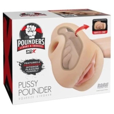 PDX PLUS MASTURBADOR VAGINA REALISTICA PUSSY POUNDER SQUEEZE STROKER 18 CM
