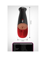 PDX ELITE MASTURBADOR AUTOMATICO FAP O MATIC PRO XL VIBRADOR MARRON 349 CM
