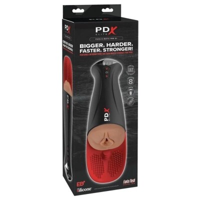 PDX ELITE MASTURBADOR AUTOMATICO FAP O MATIC PRO XL VIBRADOR MARRON 349 CM