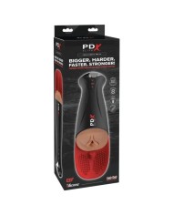 PDX ELITE MASTURBADOR AUTOMATICO FAP O MATIC PRO XL VIBRADOR MARRON 349 CM