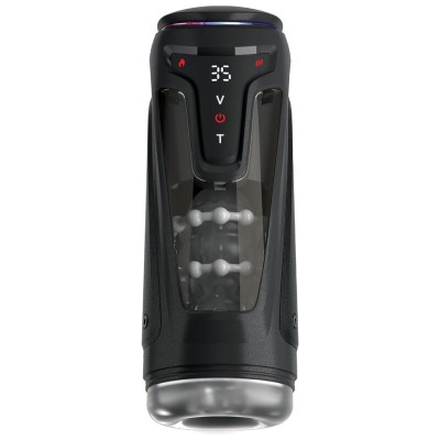 PDX ELITE MASTURBADOR AUTOMATICO MOTO BATOR PRO THRUSTING STROKER VIBRADOR Y CALOR 265 CM