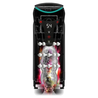 PDX ELITE MASTURBADOR AUTOMATICO MOTO BATOR PRO THRUSTING STROKER VIBRADOR Y CALOR 265 CM