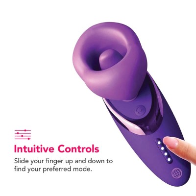 FANTASY FOR HER SUCCIONADOR DE CLITORIS CON VIBRACION PLEASURE SUCKER MORADO