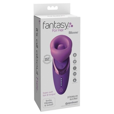 FANTASY FOR HER SUCCIONADOR DE CLITORIS CON VIBRACION PLEASURE SUCKER MORADO