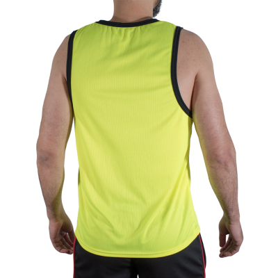 MACHO CMV001 CAMISETA GYM AMARILLA S M