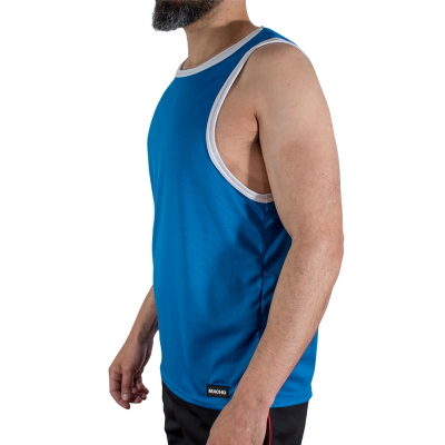 MACHO CMV002 CAMISETA GYM AZUL S M