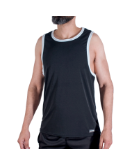 MACHO CMV004 CAMISETA GYM NEGRA S M