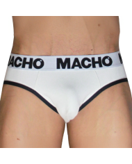 MACHO MCH006 SLIP CLASICO BLANCO NEGRO S