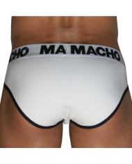 MACHO MCH006 SLIP CLASICO BLANCO NEGRO S