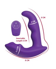 SHEEO ESTIMULADOR ANAL VIBRADOR ROTATIVO CON CONTROL REMOTO MORADO