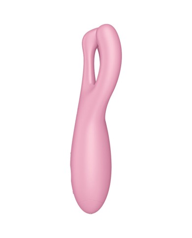 SATISFYER THREESOME 4 VIBRADOR APP ROSA SATISFYER THREESOME 4 VIBRADOR APP ROSA