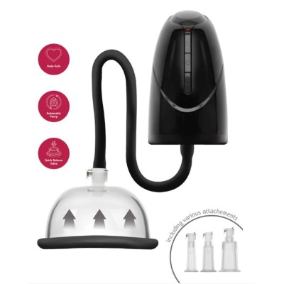 SHEEO BOMBA AUTOMATICA DE VACIO PARA VAGINA Y CLITORIS NEGRA