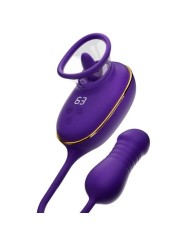 SHEEO SUCCIONADOR DE CLITORIS CON EFECTO LICKING Y ESTIMULADOR ANAL MORADO