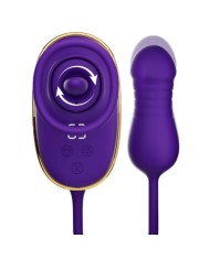 SHEEO SUCCIONADOR DE CLITORIS CON EFECTO LICKING Y ESTIMULADOR ANAL MORADO