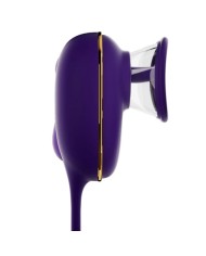 SHEEO SUCCIONADOR DE CLITORIS CON EFECTO LICKING Y ESTIMULADOR ANAL MORADO