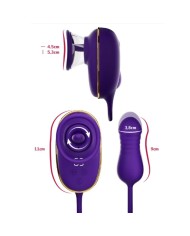 SHEEO SUCCIONADOR DE CLITORIS CON EFECTO LICKING Y ESTIMULADOR ANAL MORADO